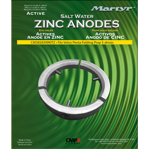 Martyr - Anode Kits - Martyr Zinc Volvo Penta