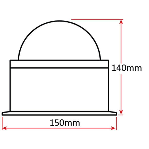 Autonautic - Compass C15 - Horizontal Binnacle Mount