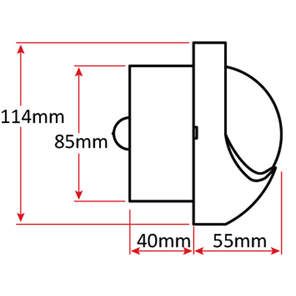 Autonautic - Compass C9 - Bulkhead Mount