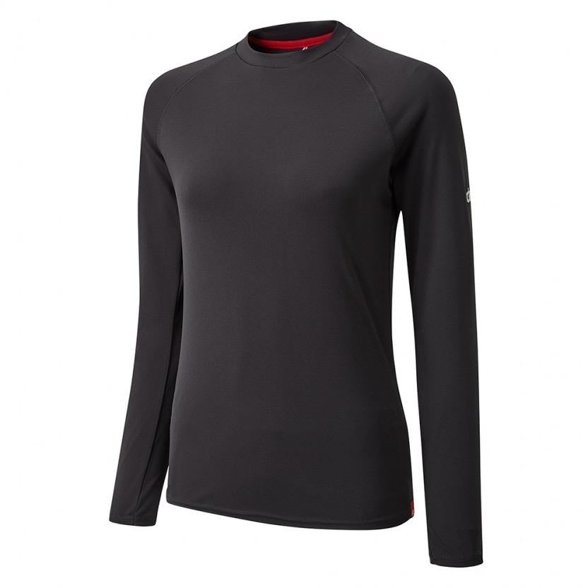 Gill - Womens UV Tec Long Sleeve Tee Charcoal