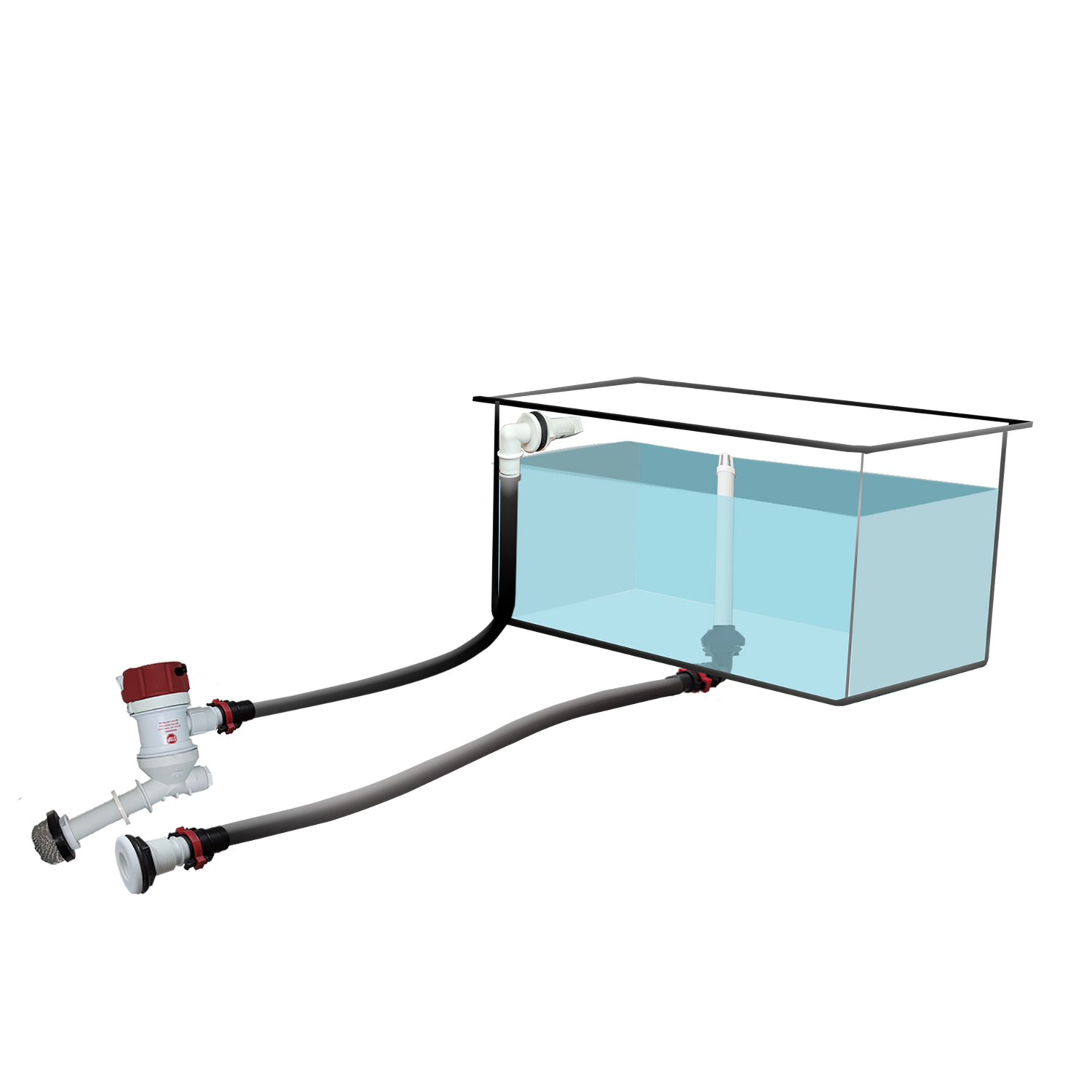 Live Bait Kit with Rule Pump & Flowrite Fittings