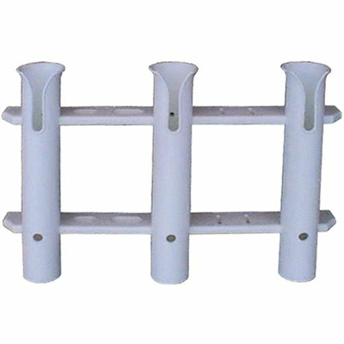 White 3 Rod Holder Rack | Bias Boating