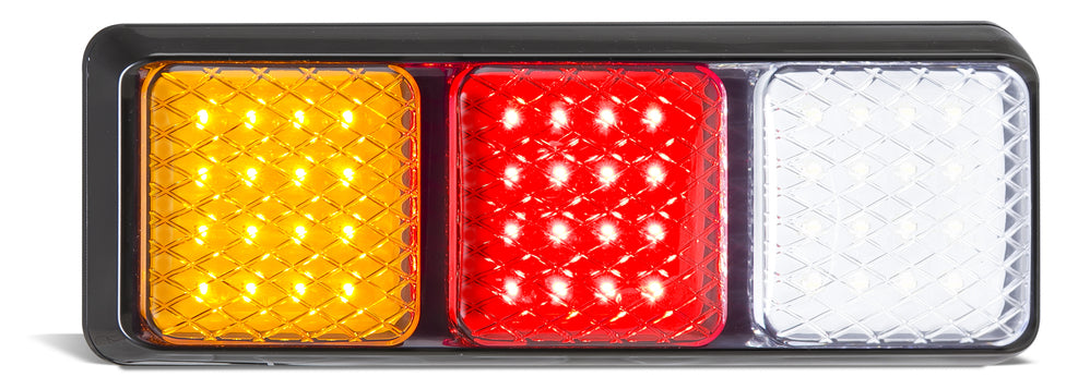 Triple Rear Lamp - Amber-Red-White - 282 Series