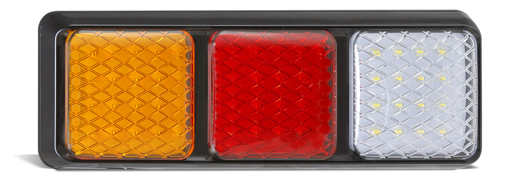 Triple Rear Lamp - Amber-Red-White - 282 Series