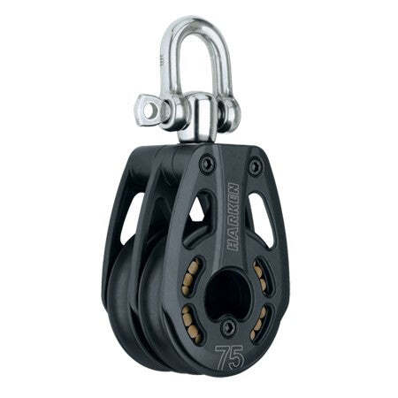 75mm Aluminum Double Block - Swivel