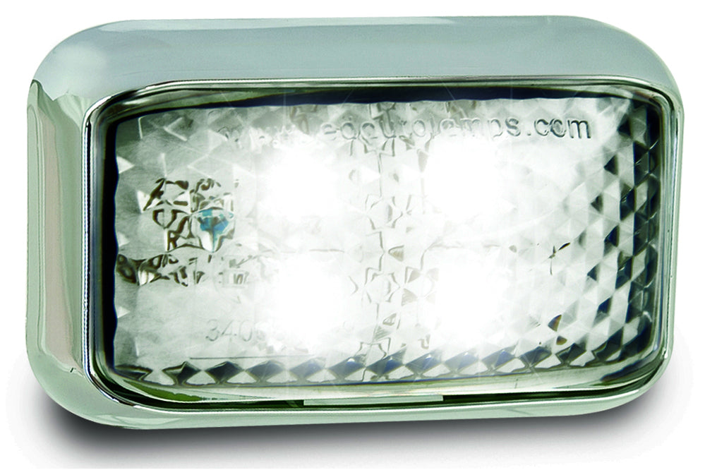 LED Autolamps - Marker Lamps in Coloured Lens - White